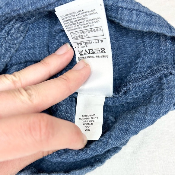 Gap Kids Crinkle Gauze Flutter Romper - Picture 8 of 10